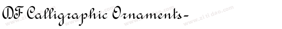 DF Calligraphic Ornaments字体转换
